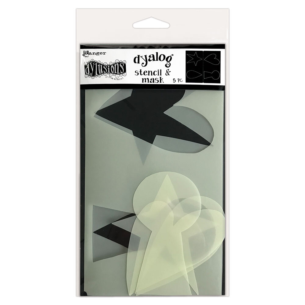 Ranger Dyan Reaveley Dylusions Dyalog Stencil Mask It (2pcs) (DYS79965)