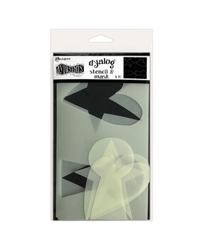 Ranger Dyan Reaveley Dylusions Dyalog Stencil Mask It (2pcs) (DYS79965) (DISCONTINUED)