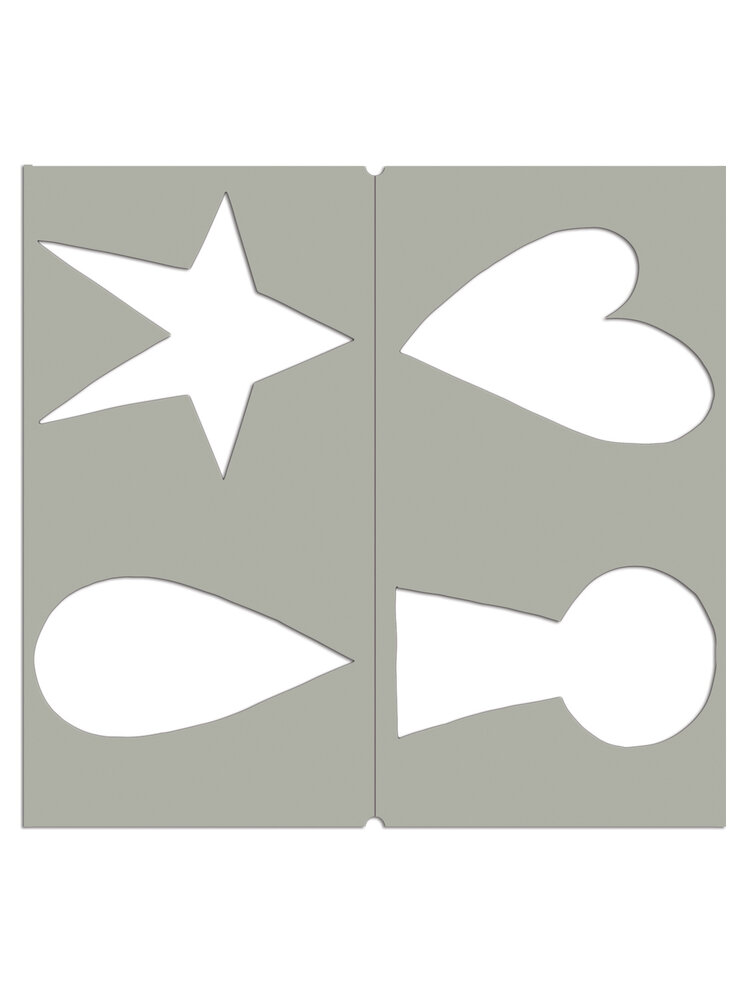Ranger Dyan Reaveley Dylusions Dyalog Stencil Mask It (2pcs) (DYS79965)