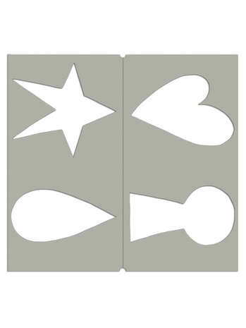 Ranger Dyan Reaveley Dylusions Dyalog Stencil Mask It (2pcs) (DYS79965)