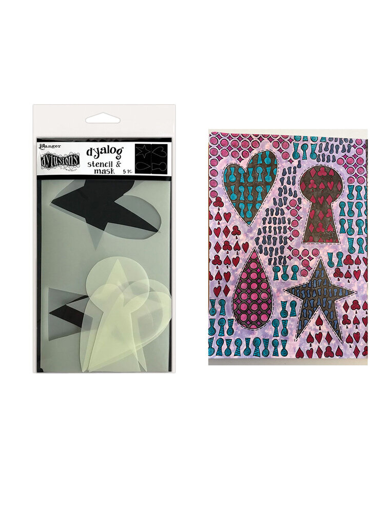 Ranger Dyan Reaveley Dylusions Dyalog Stencil Mask It (2pcs) (DYS79965) (DISCONTINUED) Ranger Dyan Reaveley Dylusions Dyalog Stencil Mask It (2pcs) (DYS79965) (DISCONTINUED)
