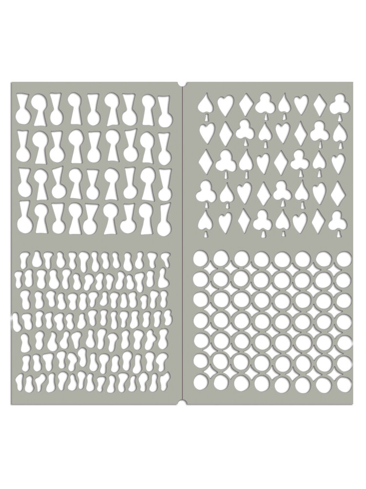 Ranger Dyan Reaveley Dylusions Dyalog Stencil Stencil It Again (4pcs) (DYS79972) (DISCONTINUED) Ranger Dyan Reaveley Dylusions Dyalog Stencil Stencil It Again (4pcs) (DYS79972) (DISCONTINUED)