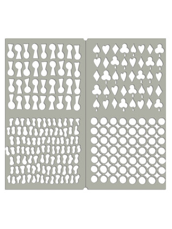 Ranger Dyan Reaveley Dylusions Dyalog Stencil Stencil It Again (4pcs) (DYS79972) (DISCONTINUED) Ranger Dyan Reaveley Dylusions Dyalog Stencil Stencil It Again (4pcs) (DYS79972) (DISCONTINUED)