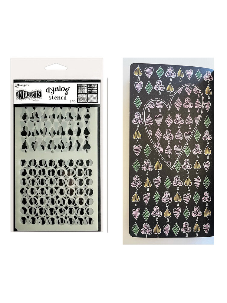 Ranger Dyan Reaveley Dylusions Dyalog Stencil Stencil It Again (4pcs) (DYS79972) (DISCONTINUED) Ranger Dyan Reaveley Dylusions Dyalog Stencil Stencil It Again (4pcs) (DYS79972) (DISCONTINUED)