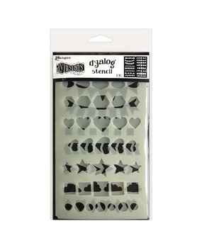 Ranger Dyan Reaveley Dylusions Dyalog Stencil Border It Again (2pcs) (DYS79958) (DISCONTINUED)