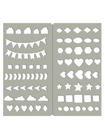 Ranger Dyan Reaveley Dylusions Dyalog Stencil Border It Again (2pcs) (DYS79958) (DISCONTINUED)