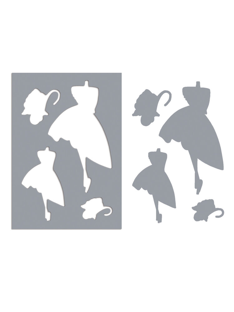 Ranger Dyan Reaveley Dylusions Couture Stencils & Masks Night at the Opera (DYS79934) (DISCONTINUED)