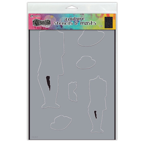 Ranger Dyan Reaveley Dylusions Couture Stencils & Masks A Day at the Races (DYS79903) (DISCONTINUED)