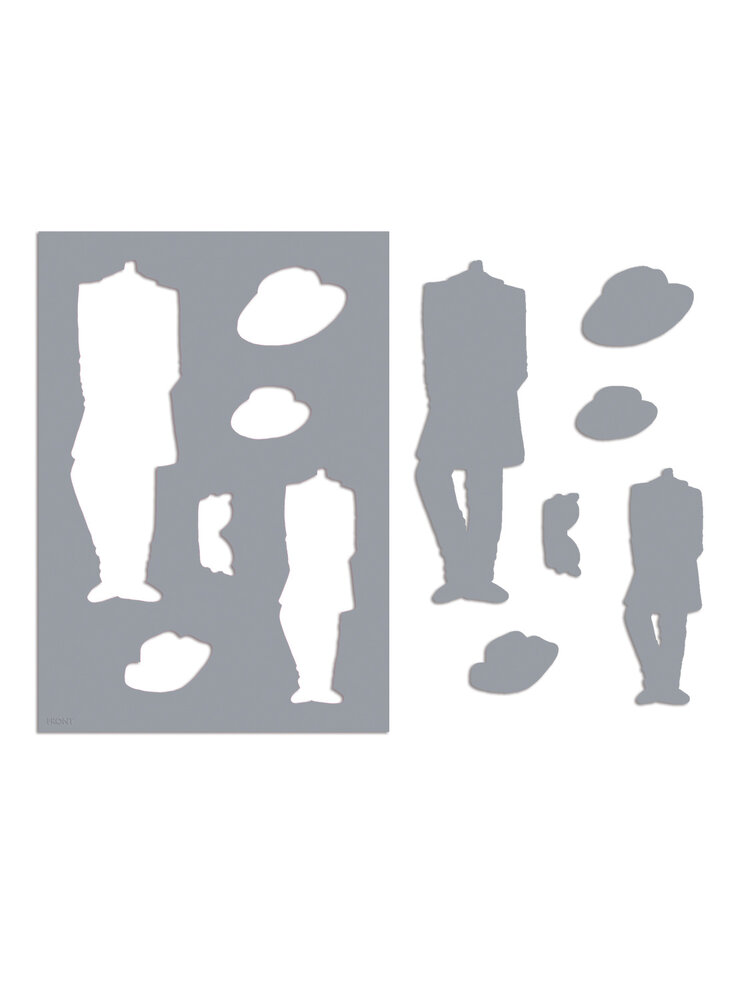 Ranger Dyan Reaveley Dylusions Couture Stencils & Masks A Day at the Races (DYS79903) (DISCONTINUED)