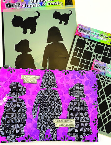 Ranger Dyan Reaveley Dylusions Stencils & Masks Silhouette Edith (DYS75356) (DISCONTINUED)
