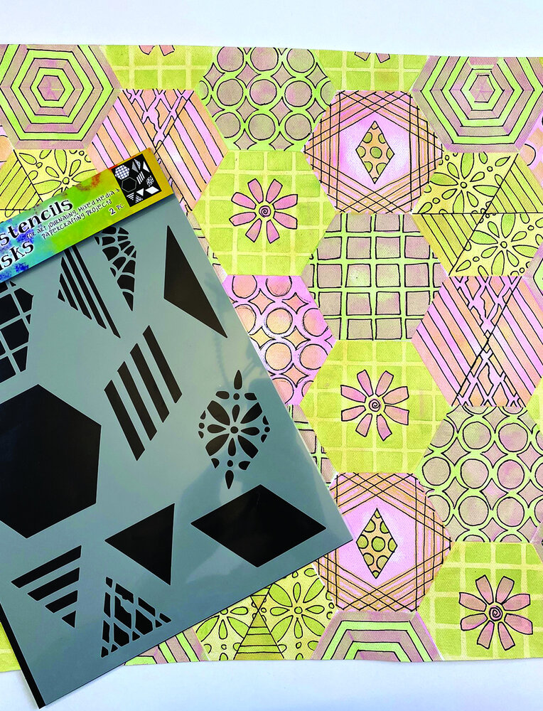 Ranger Dyan Reaveley Dylusions Stencils & Masks L 2 Inch Quilt (DYS75332) (DISCONTINUED) Ranger Dyan Reaveley Dylusions Stencils & Masks L 2 Inch Quilt (DYS75332) (DISCONTINUED)