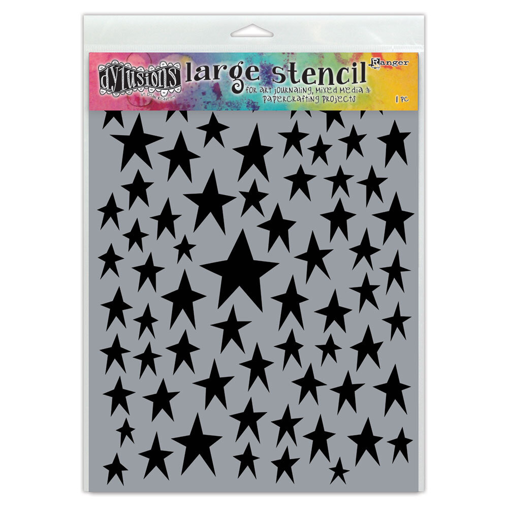 Ranger Dyan Reaveley Dylusions Stencil L Star Struck (DYS63759) (DISCONTINUED) Ranger Dyan Reaveley Dylusions Stencil L Star Struck (DYS63759) (DISCONTINUED)