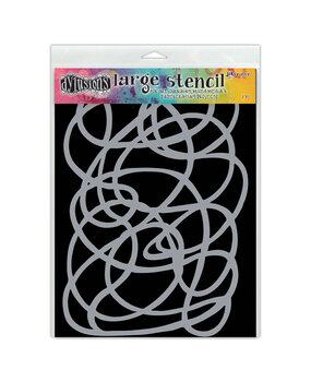 Ranger Dyan Reaveley Dylusions Stencil L Squiggle (DYS61656) (DISCONTINUED)