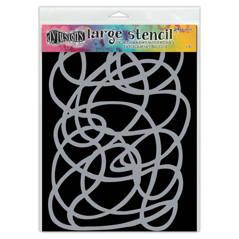 Ranger Dyan Reaveley Dylusions Stencil L Squiggle (DYS61656) (DISCONTINUED) Ranger Dyan Reaveley Dylusions Stencil L Squiggle (DYS61656) (DISCONTINUED)