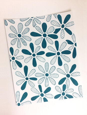 Ranger Dyan Reaveley Dylusions Stencil L Spring Bloom (DYS61649) (DISCONTINUED)