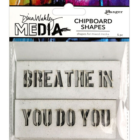 Ranger Dina Wakley MEdia Chipboard Shapes Speak Out (MDA74953) (DISCONTINUED)