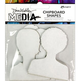 Ranger Dina Wakley MEdia Chipboard Shapes Passport Photos (MDA74939) (DISCONTINUED)