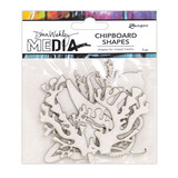 Ranger Dina Wakley MEdia Chipboard Shapes Ocean (MDA69287) (DISCONTINUED)