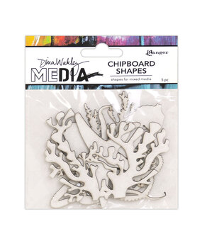 Ranger Dina Wakley MEdia Chipboard Shapes Ocean (MDA69287) (DISCONTINUED)