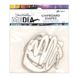 Ranger Dina Wakley MEdia Chipboard Shapes Basics (MDA65913) (DISCONTINUED)