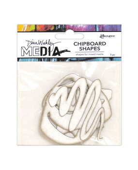 Ranger Dina Wakley MEdia Chipboard Shapes Basics (MDA65913) (DISCONTINUED)