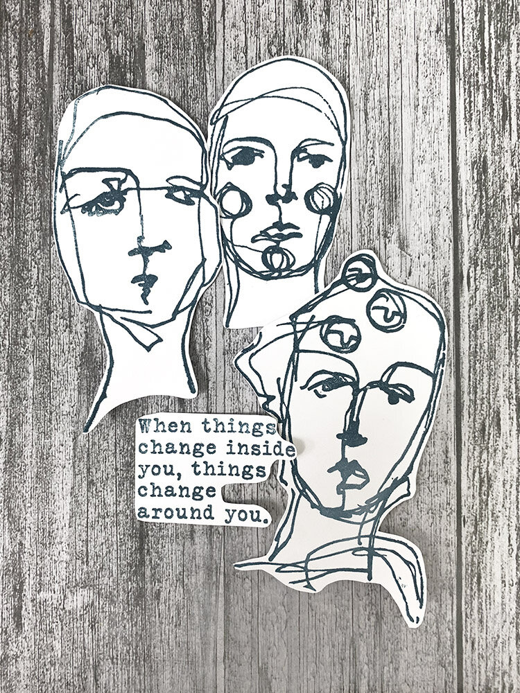 Ranger Dina Wakley MEdia Cling Stamps Change (MDR74502)
