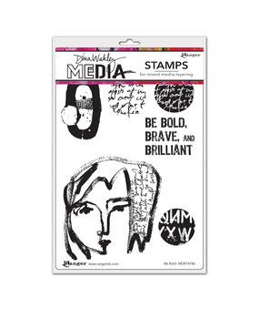 Ranger Dina Wakley MEdia Cling Stamps Be Bold (MDR74786) (DISCONTINUED) Ranger Dina Wakley MEdia Cling Stamps Be Bold (MDR74786) (DISCONTINUED)