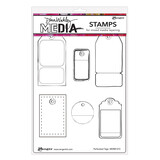 Ranger Dina Wakley MEdia Cling Stamps Perforated Tags (MDR81272) (DISCONTINUED)