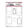 Ranger Dina Wakley MEdia Cling Stamps Perforated Tags (MDR81272) (DISCONTINUED) Ranger Dina Wakley MEdia Cling Stamps Perforated Tags (MDR81272) (DISCONTINUED)