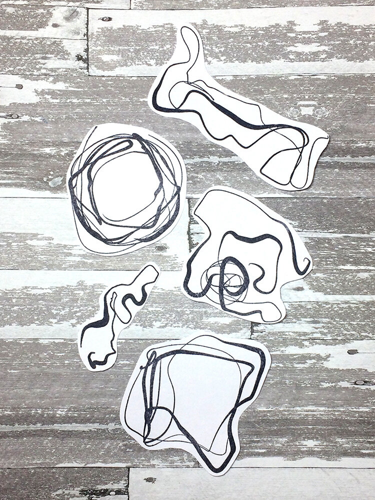 Ranger Dina Wakley MEdia Cling Stamps Organic Scribbles (MDR55709) (DISCONTINUED) Ranger Dina Wakley MEdia Cling Stamps Organic Scribbles (MDR55709) (DISCONTINUED)