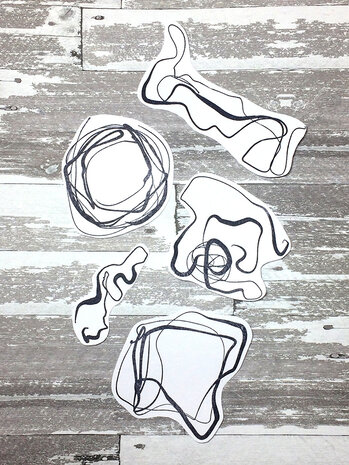 Ranger Dina Wakley MEdia Cling Stamps Organic Scribbles (MDR55709) (DISCONTINUED) Ranger Dina Wakley MEdia Cling Stamps Organic Scribbles (MDR55709) (DISCONTINUED)