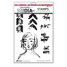 Ranger Dina Wakley MEdia Cling Stamps Make Things Happen (MDR77800) Ranger Dina Wakley MEdia Cling Stamps Make Things Happen (MDR77800)
