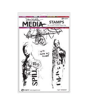 Ranger Dina Wakley MEdia Cling Stamps I Spill (MDR68587) (DISCONTINUED) Ranger Dina Wakley MEdia Cling Stamps I Spill (MDR68587) (DISCONTINUED)