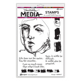 Ranger Dina Wakley MEdia Cling Stamps Stronger (MDR68617) (DISCONTINUED)