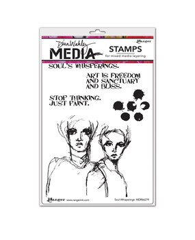 Ranger Dina Wakley MEdia Cling Stamps Soul Whisperings (MDR66279) (DISCONTINUED) Ranger Dina Wakley MEdia Cling Stamps Soul Whisperings (MDR66279) (DISCONTINUED)