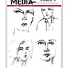 Ranger Dina Wakley MEdia Cling Stamps Sketched Faces (MDR52838) Ranger Dina Wakley MEdia Cling Stamps Sketched Faces (MDR52838)