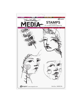 Ranger Dina Wakley MEdia Cling Stamps Side Eye (MDR81296) (DISCONTINUED) Ranger Dina Wakley MEdia Cling Stamps Side Eye (MDR81296) (DISCONTINUED)