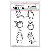 Ranger Dina Wakley MEdia Cling Stamps Scribbly Small Birdies (MDR50414) Ranger Dina Wakley MEdia Cling Stamps Scribbly Small Birdies (MDR50414)