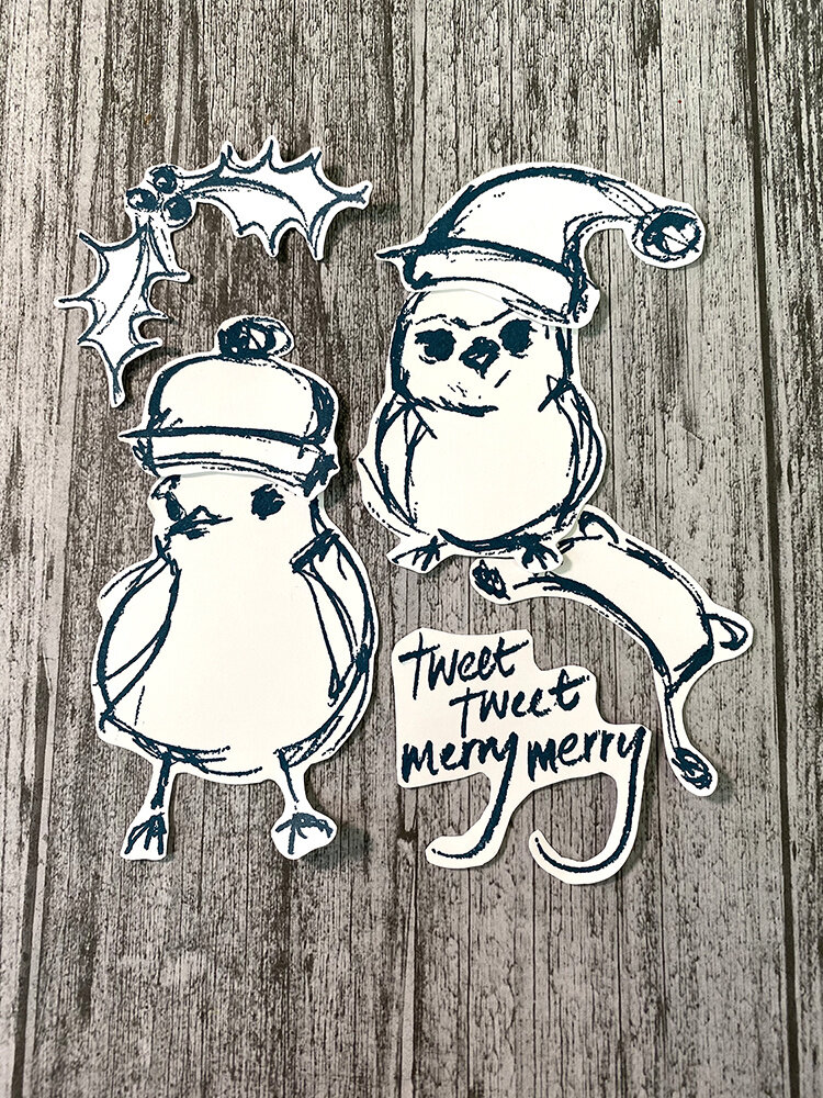 Ranger Dina Wakley MEdia Cling Stamps Scribbly Holiday Birdie 2 (MDR68600) (DISCONTINUED) Ranger Dina Wakley MEdia Cling Stamps Scribbly Holiday Birdie 2 (MDR68600) (DISCONTINUED)