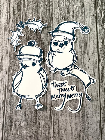 Ranger Dina Wakley MEdia Cling Stamps Scribbly Holiday Birdie 2 (MDR68600) (DISCONTINUED) Ranger Dina Wakley MEdia Cling Stamps Scribbly Holiday Birdie 2 (MDR68600) (DISCONTINUED)