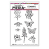Ranger Dina Wakley MEdia Cling Stamps Scribbly Flowers & Insects (MDR50421) Ranger Dina Wakley MEdia Cling Stamps Scribbly Flowers & Insects (MDR50421)