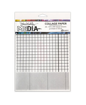Ranger Dina Wakley MEdia Collage Paper Grid (2x10pcs) (MDA81821)