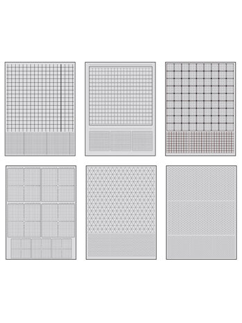 Ranger Dina Wakley MEdia Collage Paper Grid (2x10pcs) (MDA81821)