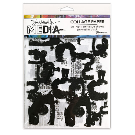 Ranger Dina Wakley MEdia Collage Tissue Painted Marks (2x10pcs) (MDA77879) Ranger Dina Wakley MEdia Collage Tissue Painted Marks (2x10pcs) (MDA77879)