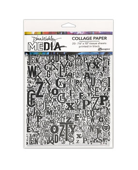 Ranger Dina Wakley MEdia Collage Paper Jumbled Letters (20pcs) (MDA81838) (DISCONTINUED) Ranger Dina Wakley MEdia Collage Paper Jumbled Letters (20pcs) (MDA81838) (DISCONTINUED)