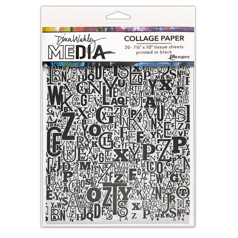 Ranger Dina Wakley MEdia Collage Paper Jumbled Letters (20pcs) (MDA81838) (DISCONTINUED) Ranger Dina Wakley MEdia Collage Paper Jumbled Letters (20pcs) (MDA81838) (DISCONTINUED)