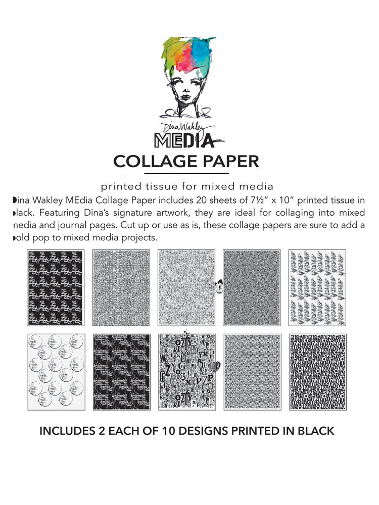 Ranger Dina Wakley MEdia Collage Paper Jumbled Letters (20pcs) (MDA81838) (DISCONTINUED) Ranger Dina Wakley MEdia Collage Paper Jumbled Letters (20pcs) (MDA81838) (DISCONTINUED)