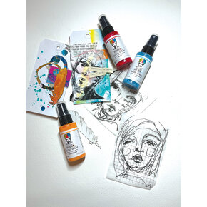 Dina Wakley MEdia Gloss Doppers & Sprays