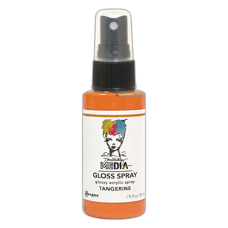 Ranger Dina Wakley MEdia Gloss Sprays Tangerine 1.9 oz (MDO73796)
