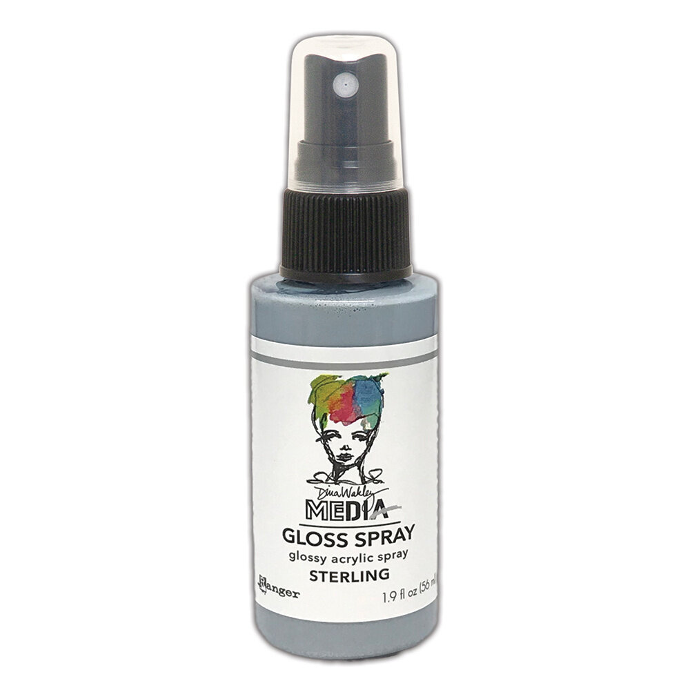 Ranger Dina Wakley MEdia Gloss Sprays Sterling 1.9 oz (MDO74274)